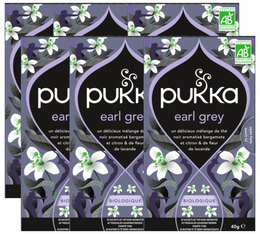 Thé Noir pour professionnels Gorgeous Earl Grey Bio - 6 x 20 sachets - PUKKA