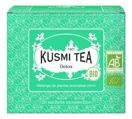 Thé vert et maté Detox bio- Kusmi Tea - 20 sachets mousselines
