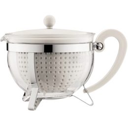 1L Chambord Total Teapot Colour White - Bodum