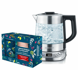 Théière en verre 1 L SEVERIN WK3473 + Coffret thé COMPTOIR FRANÇAIS DU THÉ OFFERT