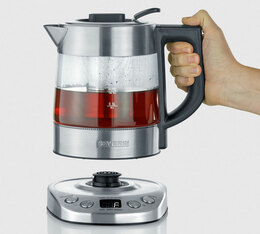 theiere bouilloire severin inox verre