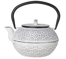 Cosy & Trendy 'Takayama' white cast-iron teapot with infuser + Free Tea