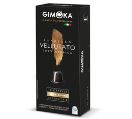 Capsules Vellutato Gimoka x10 compatibles Nespresso