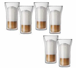 Offre spéciale : 4+2 Verres double paroi BODUM 40cl Assam