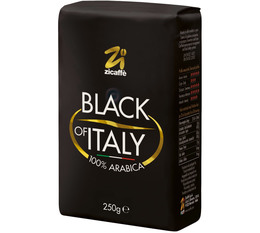 250 g Café en grain 100% Arabica Black of Italy ZICAFFE
