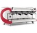 Machine expresso professionnelle Nuova Simonelli Aurelia Wave DIGIT 3 Groupes - Rouge