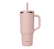Gourde isotherme paille et bouchon étanche rose pastel - 90 cl - QWETCH