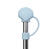 Embout pour paille coquillage bleu pastel - Pour travel cup - QWETCH
