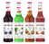 Lot de 4 Sirops Monin Basilic / Fraise des bois / Violette / Pumpkin Spice - 4 x 70 cl