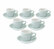 6 Tasses Espresso et sous-tasses Egg 8 cl River blue - Loveramics
