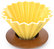 Origami Dripper M in Porcelain Yellow Colour + Wooden Holder