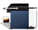 Machine à capsules compatibles Nespresso® Pixie bleue  - DELONGHI profil droit