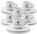 Lot de 6 Tasses et sous tasse Espresso blanche 6 cl - Tonino Lamborghini -