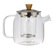 Glass teapot with stainless steel and wood lid 68cl - OGO Living