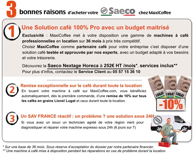 location saeco nextge horeca