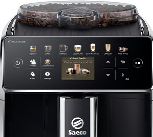 Interface intuitive expresso broyeur Gran Aroma Saeco