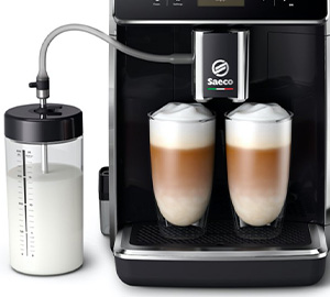 One touch for two machine a cafe automatique SM6580/00 Saeco