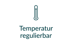 Temperatur regulierbar