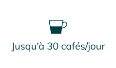 Jusqu'à 30 cafés par jour
