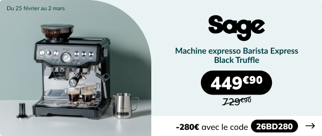 Black deal Sage : Machine expresso Barista Express SES875BTR2EEU1 Black Truffle