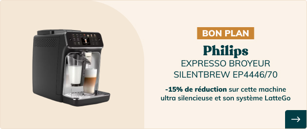 -15% de réduction sur cette machine ultra silencieuse et son système LatteGo