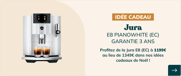 JURA E8 PianoWhite (EC) Smart Connect Offert - Garantie 3 ans