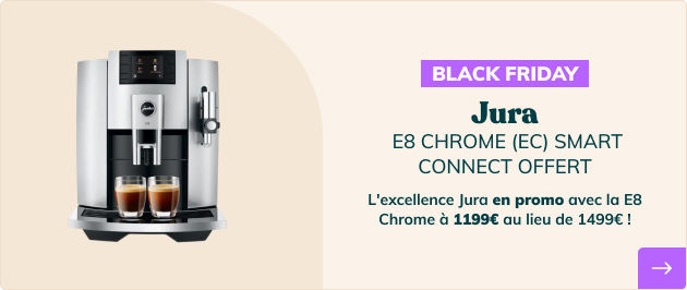 L'excellence Jura en promo c'est en ce moment avec la E8 Chrome à 1199€ au
