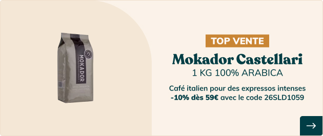 1 kg - Caf&eacute; en grain - 100% Arabica - MOKADOR CASTELLARI
