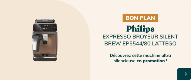 Expresso Broyeur PHILIPS SilentBrew EP5544/80 LatteGo Rose