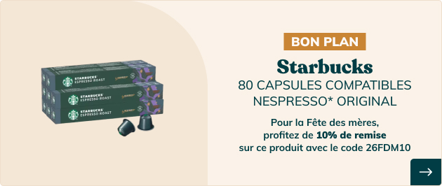 Pour la fête des mères, profitez de 10% de remise sur ce produit avec le code 26FDM