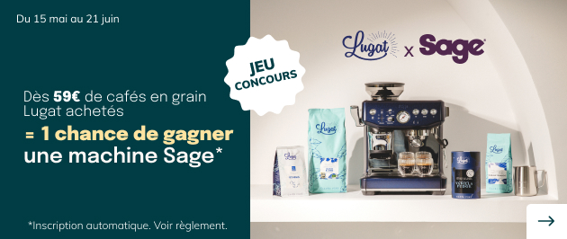 café en grain lugat tirage au sort machine sage