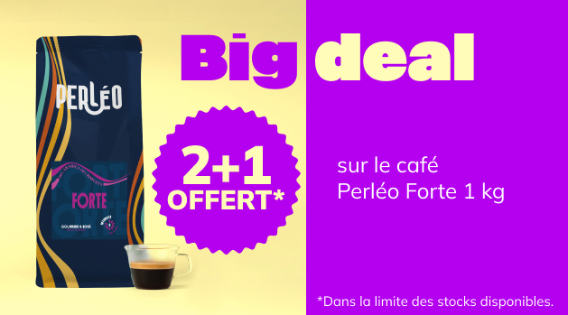 café en grain en promo pour expresso perleo soldes été