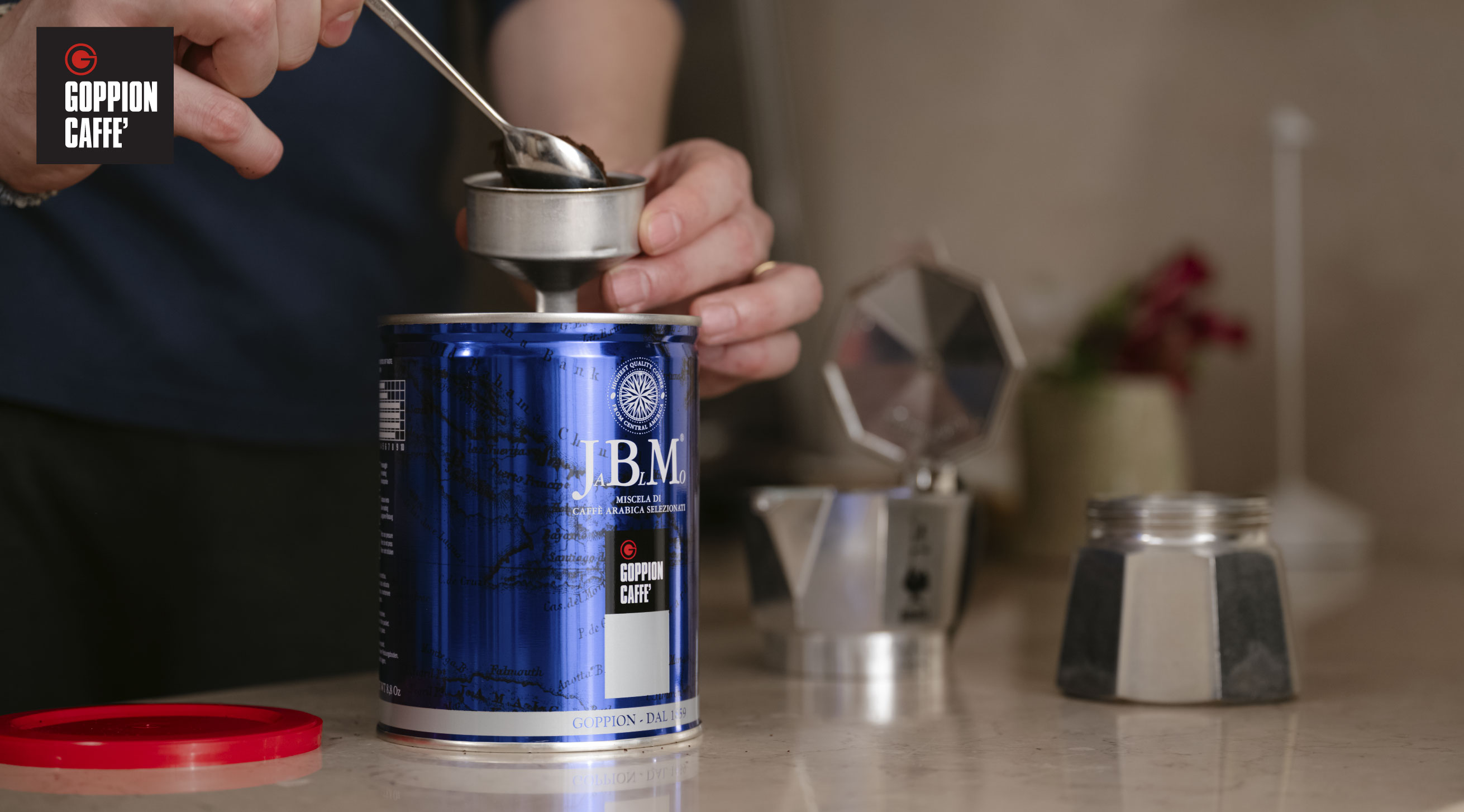 café en grain italien pour expresso goppion caffe