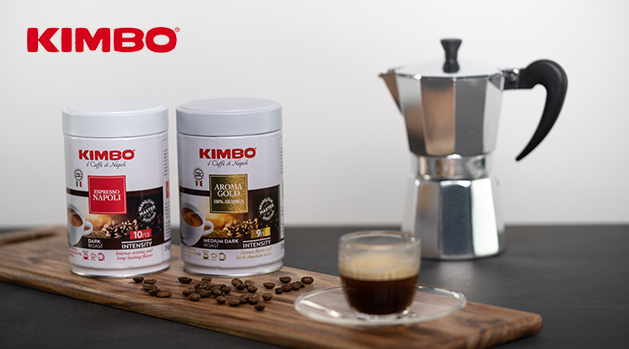 café en grain italien pour expresso café gourmand kimbo