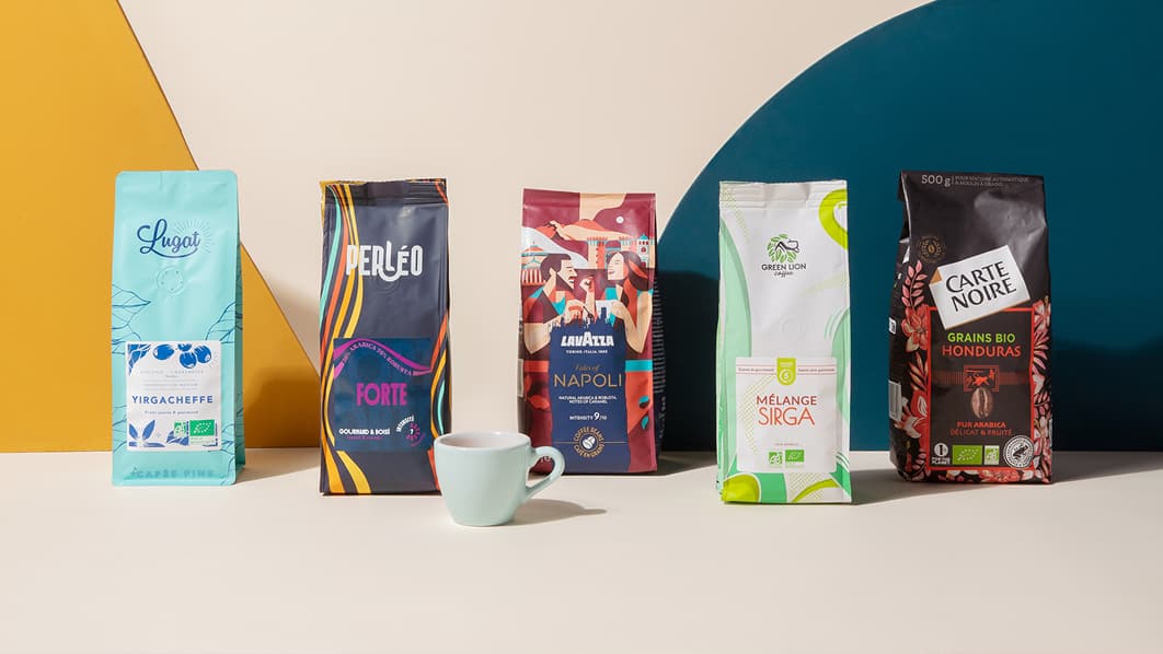 du café fraîchement torréfié