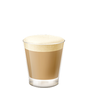 Caff&egrave; doppio con latte montato