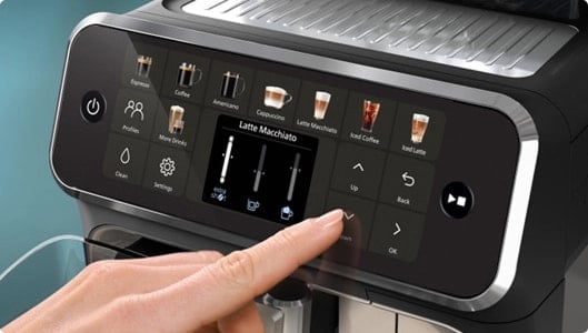 ecran tactile machine a cafe philips