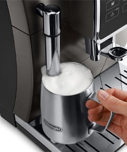 Machine &agrave; caf&eacute; &agrave; grain DeLonghi Dinamica 3515.TB mousse de lait