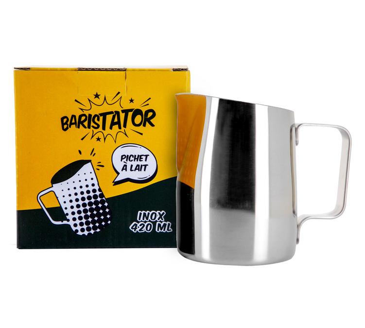 Baristator pichet &agrave; lait inox 420 ml