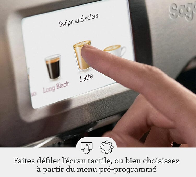 Machine expresso SAGE The Oracle Touch inox bross&eacute; &eacute;cran tactile