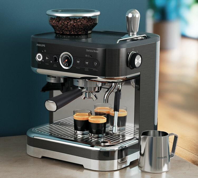 machine expresso avec broyeur PHILIPS barista brew noir