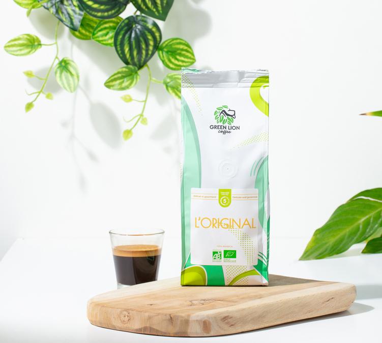 green lion coffee beans original organic kg