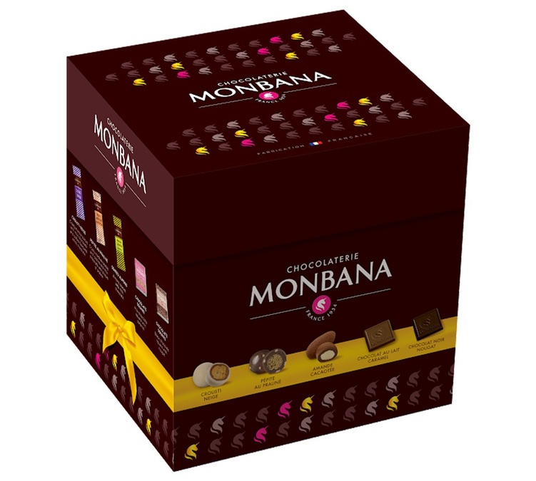 Scatola di 120 cioccolatini assortiti Monbana