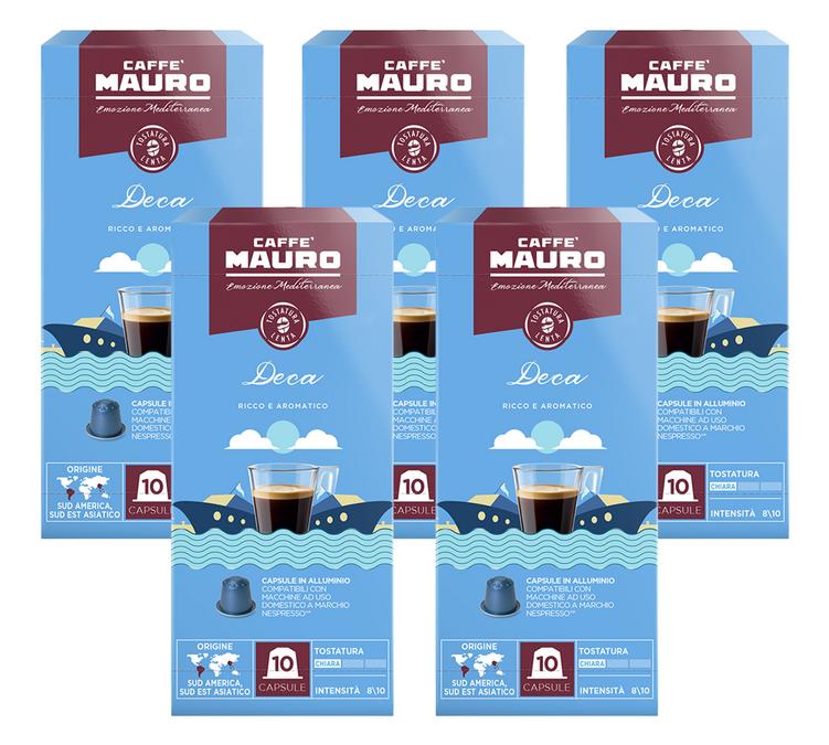 caffe mauro decaf nespresso pods x 50