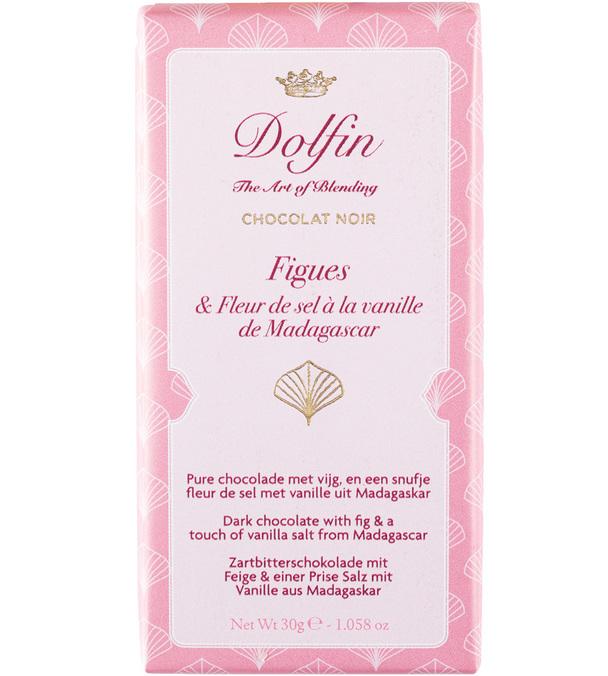 tablette chocolat noir figue vanille fleur de sel dolfin