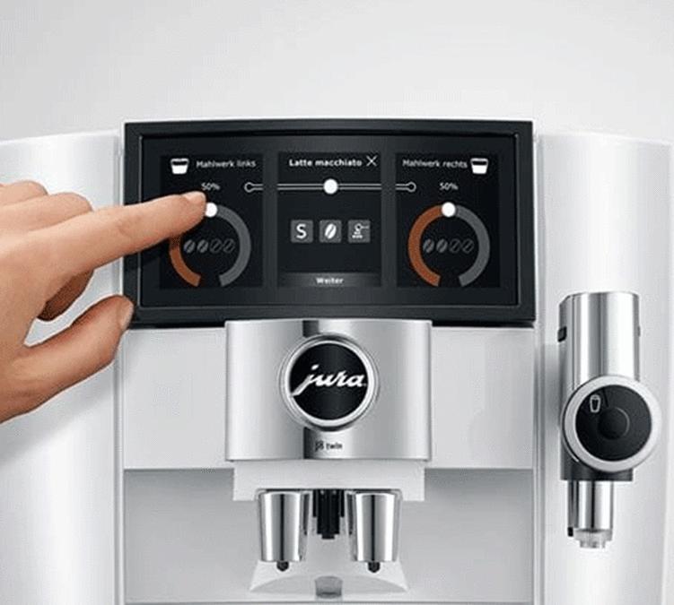 Ecran tactile machine Jura J8 twin diamond white