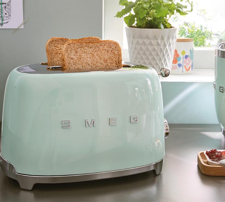 Grille-pain Smeg vert deau