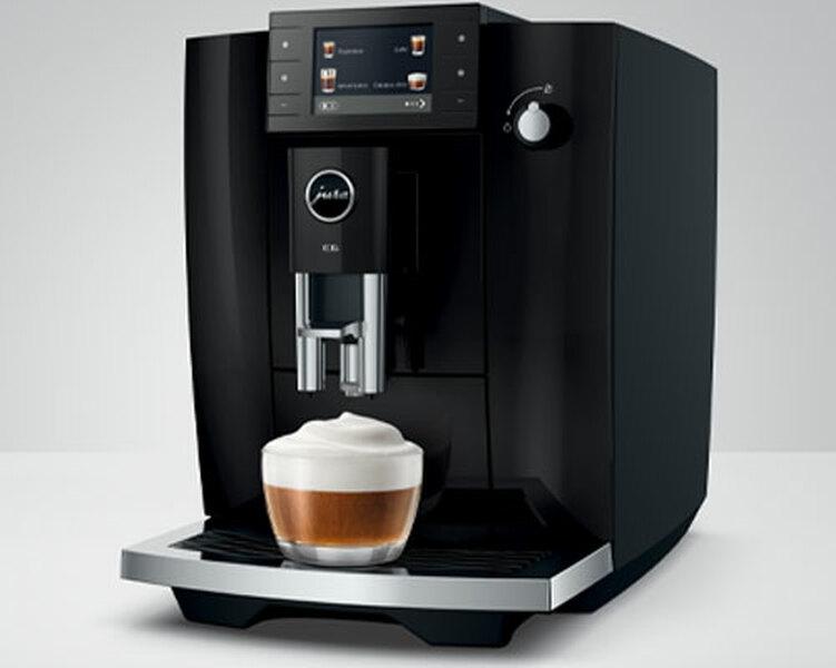 JURA E6 ED Black cappuccino
