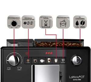 Cafetiere a grain Melitta Latticia F300-103 interface