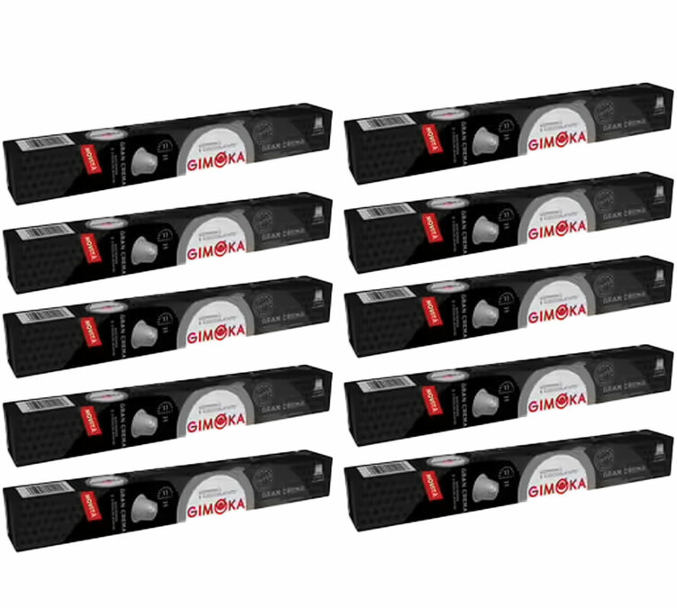 100 capsule per nespresso gran crema gimoka